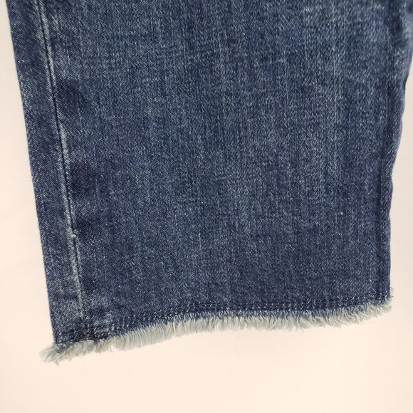 GAP Sky High Rise Skinny Ankle Jean Sz 16 Plus Blue Adjustable Waist 26" Inseam - Picture 4 of 9